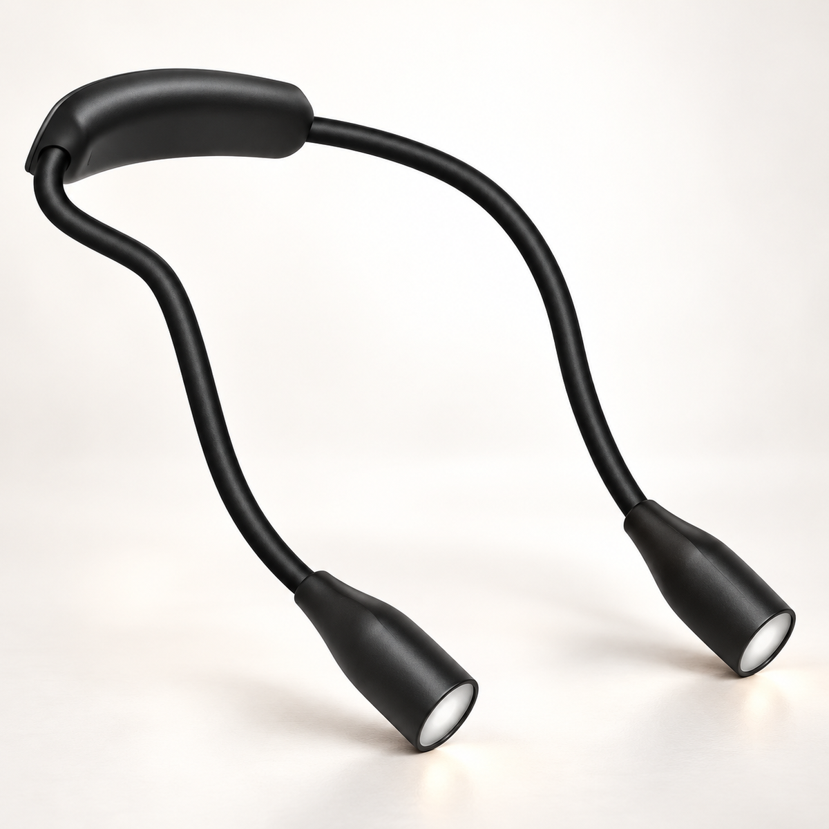 LED Neck Reading Light USB Rechargeable 3 Colours Dimmable Hands Free