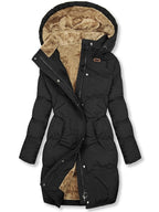 Women’s Long Puffer Jacket with Hood