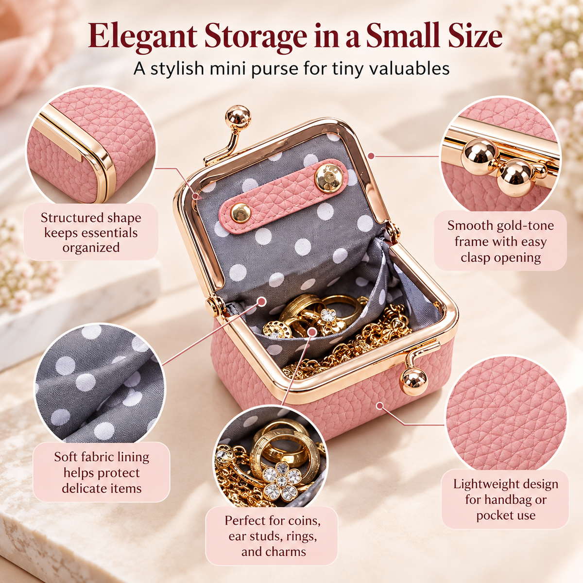 Travel Jewelry Organiser Case Portable Storage Box Rings Earrings