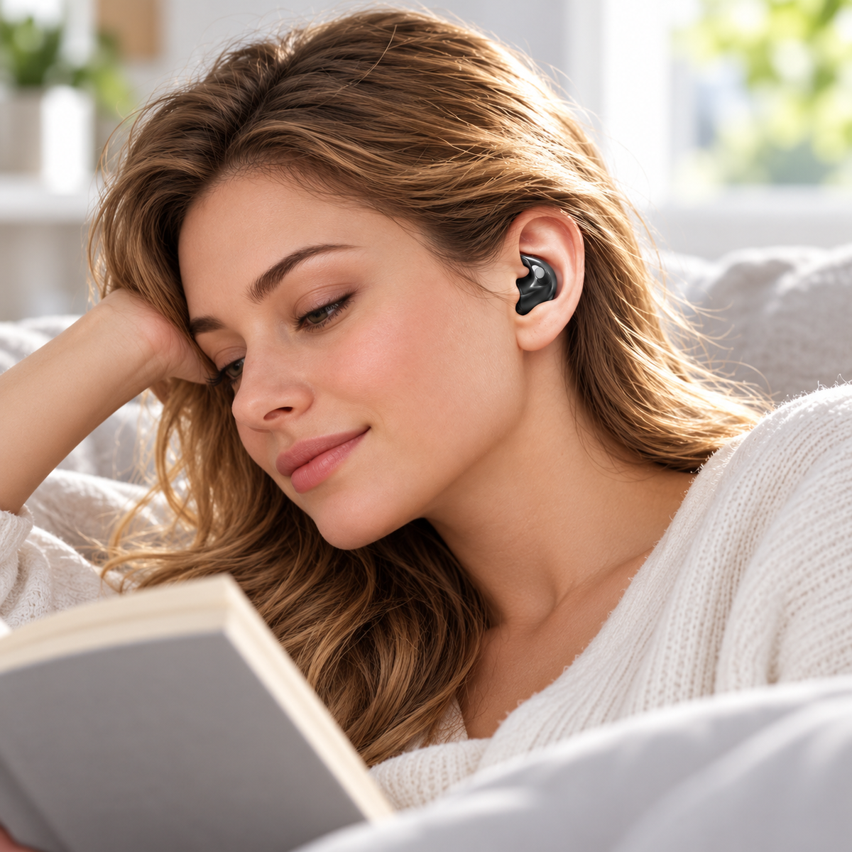 Sleep Headphones Ultra Thin Earbuds Noise Cancelling Waterproof 24h