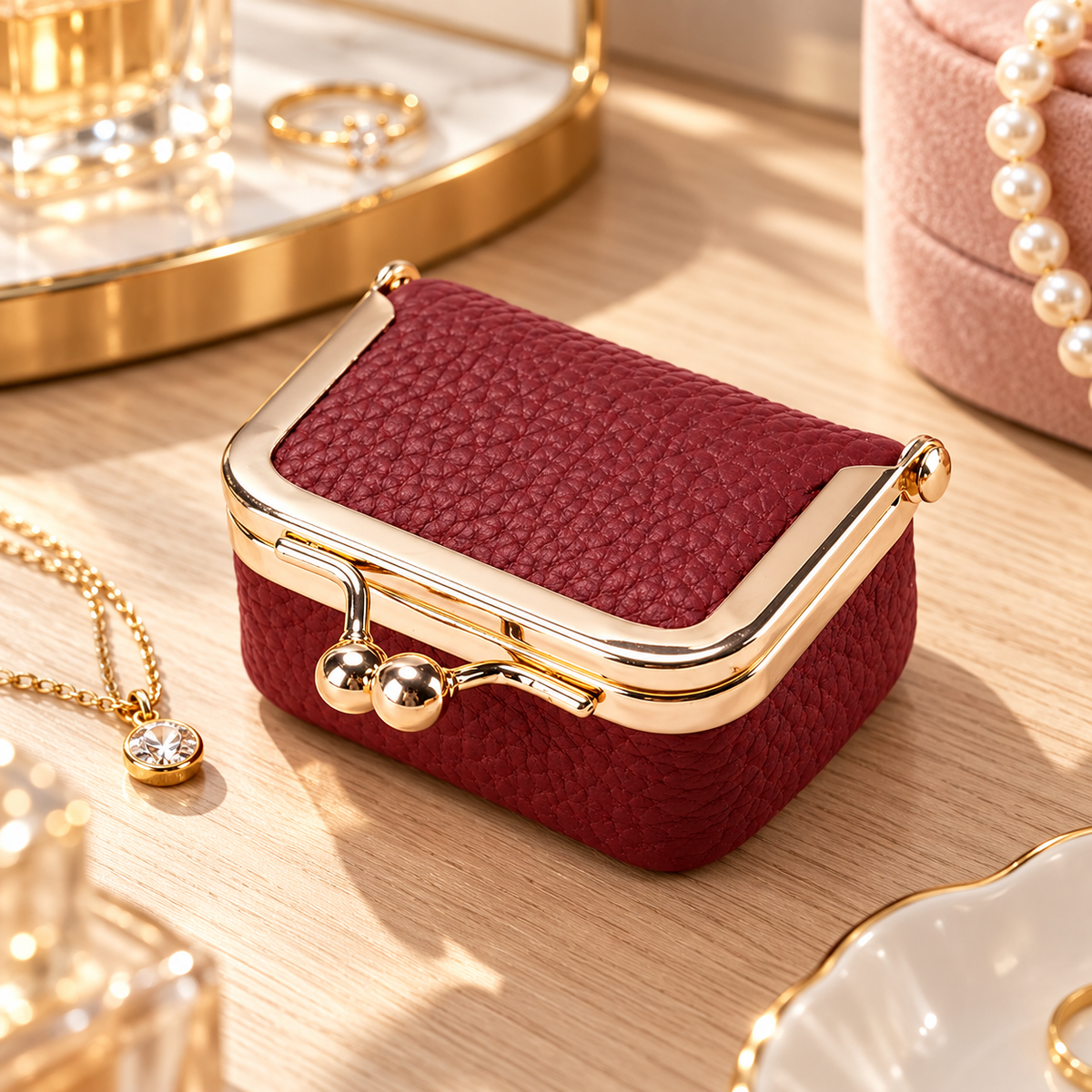 Travel Jewelry Organiser Case Portable Storage Box Rings Earrings