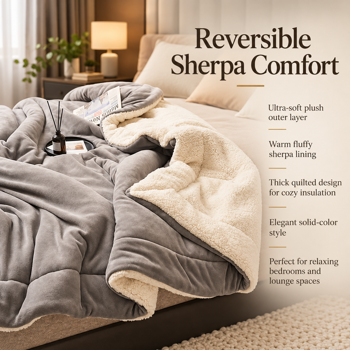 Soft Warm Fleece Blanket Fluffy Cosy Throw for Sofa Bed and Couch