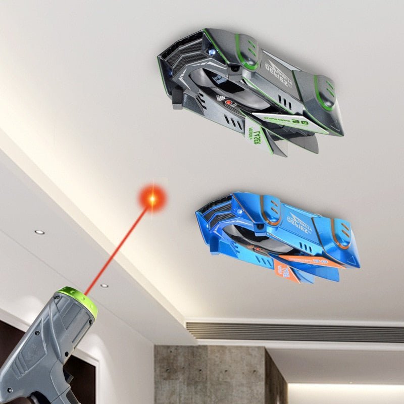 Laser Controlled Wall Climbing RC Car with Remote