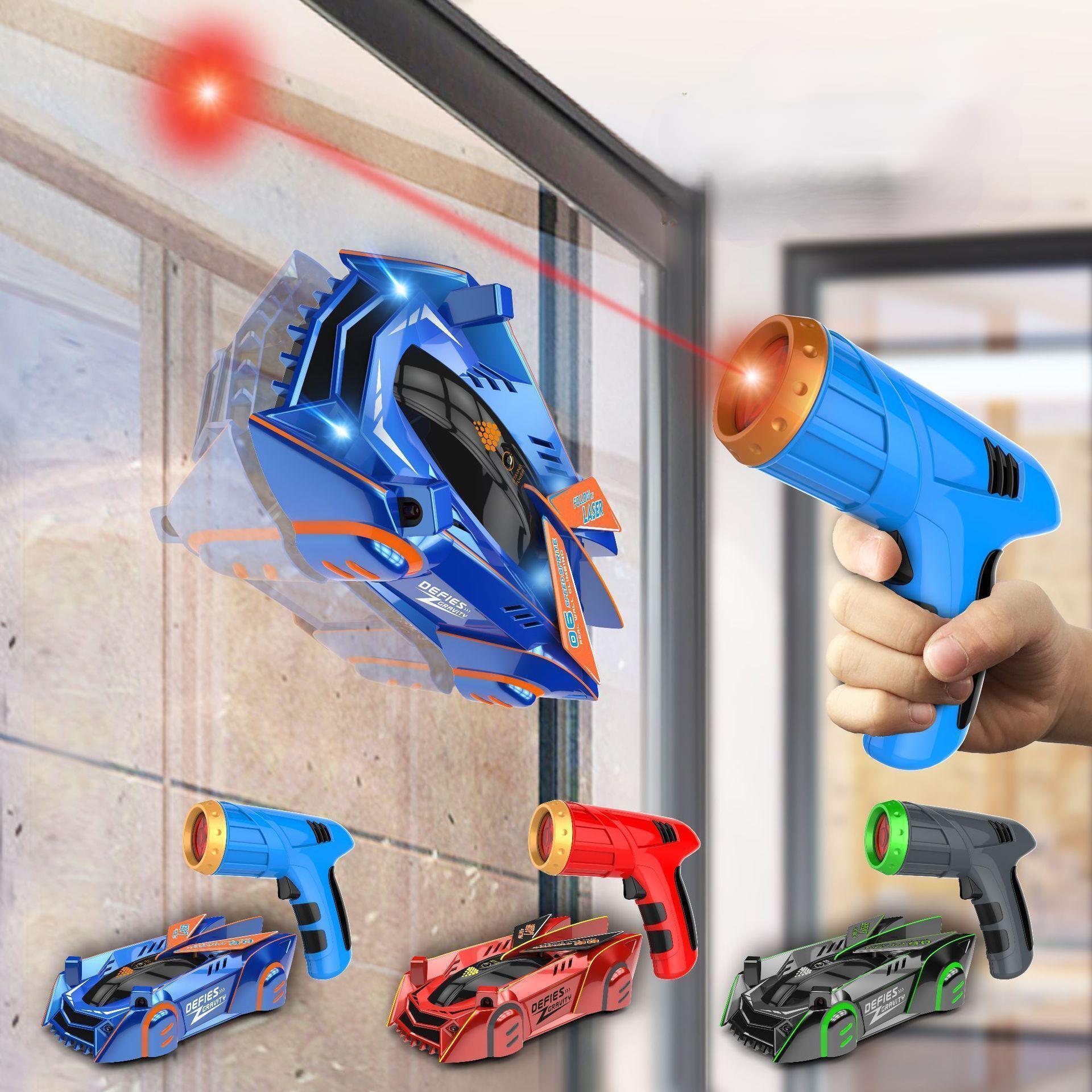 Laser Controlled Wall Climbing RC Car with Remote